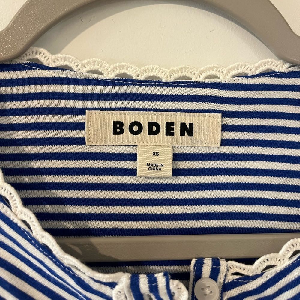 Boden Trim Detail Jersey Shirt XS - Picture 9 of 12